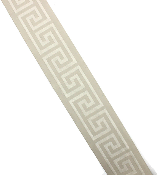 68 mm Greek Key Ribbon Trim (2.67 inch), Jacquard Trims for your Drapes, Curtains, Drapery Banding, Drapery Trim Tape V1 176