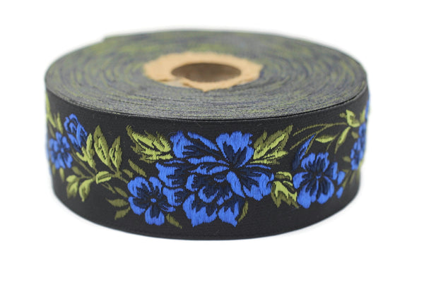 35 mm Floral Jacquard trim (1.37 inches, vintage Ribbon, Decorative Craft Ribbon, Floral Jacquard Ribbon, towel trim, 35096