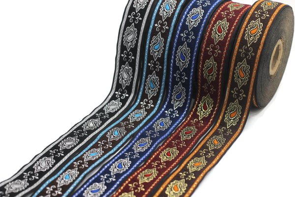 25 mm Medieval ribbon (0.98 inches), renaissance trim, otantic ribbon, jacquard ribbons, fabric ribbon, vintage trim, 25907