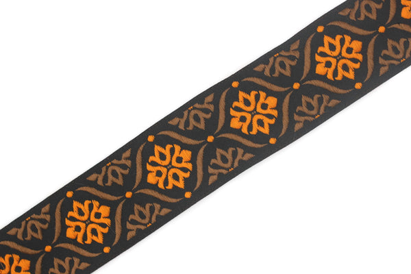 35 mm Mediterranean Ribbon (1.37 inches), Jacquard ribbon, jacquard trim, fabric wide trims, craft supplies, trim, 35973