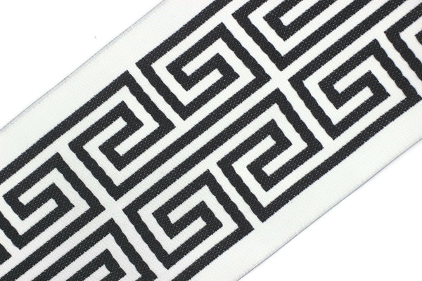 100 mm Elegant Greek Key Border, Curtain trims, Sewing Trim, drapery trim, Athena Chinoiserie ribbon Gimp Drapery, Home Decor 176 V15