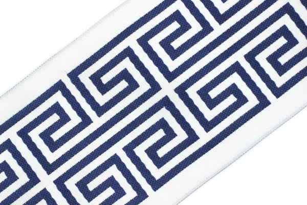 100 mm Elegant Greek Key Border, Curtain trims, Sewing Trim, drapery trim, Athena Chinoiserie ribbon Gimp Drapery, Home Decor 176 V16