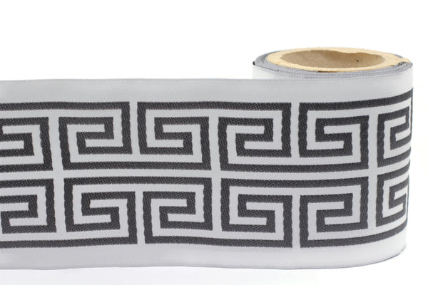 100 mm Elegant Greek Key Border, Curtain trims, Sewing Trim, drapery trim, Athena Chinoiserie ribbon Gimp Drapery, Home Decor 176 V8
