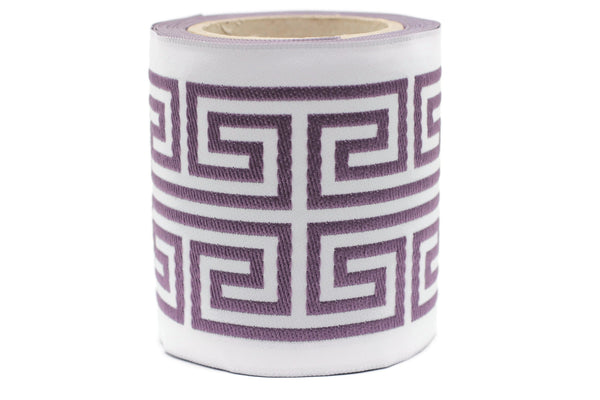 100 mm Embroidered Ribbons (3.93 inch), Jacquard Trims, Sewing Trim, Drapery Trim, Curtain Trims, Jacquard Ribbons, 176 V7