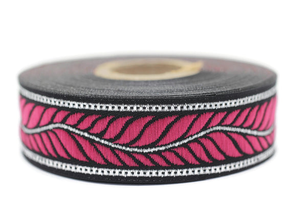 22 mm Colorfull Feather Ribbon, 0.86 inches, jacquard ribbon, jacquard trim, Dog Collar Ribbon, ribbon trim, vintage trim, ribbons, 22132