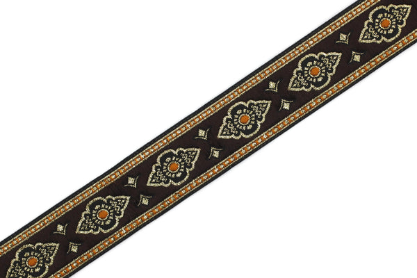 25 mm Orange Renaissance Motive ribbon (0.98 inches), european ribbon, dog colar ribbons, Sewing, Jacquard ribbon, Trim, 25905