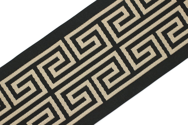 100 mm Elegant Greek Key Border, Curtain trims, Sewing Trim, drapery trim, Athena Chinoiserie ribbon Gimp Drapery, Home Decor 176 V11