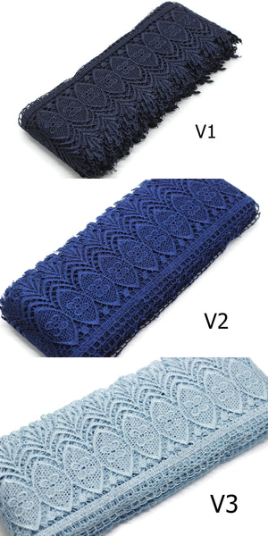 100mm 8 Meters Bridal Guipure Lace Trim | 3.93 Inches Wide Lace Trim | Geometric Bridal Lace | French Guipure | Guipure Lace Fabric TRM100