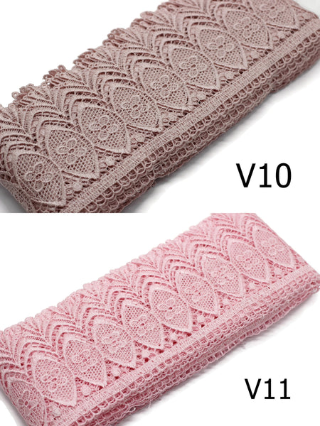 100mm 8 Meters Bridal Guipure Lace Trim | 3.93 Inches Wide Lace Trim | Geometric Bridal Lace | French Guipure | Guipure Lace Fabric TRM100