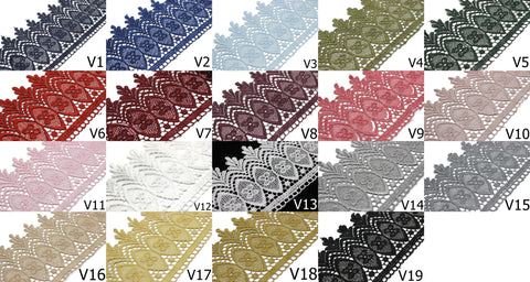 100mm 8 Meters Bridal Guipure Lace Trim | 3.93 Inches Wide Lace Trim | Geometric Bridal Lace | French Guipure | Guipure Lace Fabric TRM100