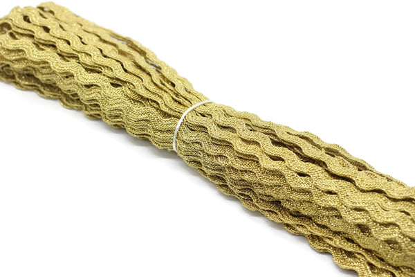 5 mm Zig Zag Soutache Cord, Metallic Braid Cord, Twisted Cord, Soutache Trim, Jewelry Cords, Soutache Jewelry, Soutache Supplies