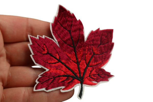 90 Pcs Maple Leaf Patch 3.1 Inc Iron On Patch Embroidery, Sycamore leaf Patch, High Quality Sew On Badge for Denim, Sew On Patch, Applique