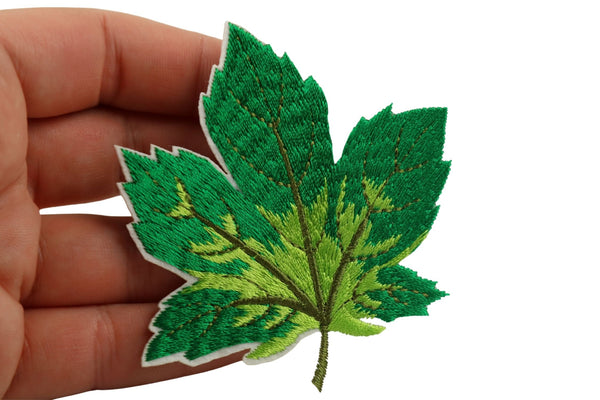 90 Pcs Maple Leaf Patch 3.1 Inc Iron On Patch Embroidery, Sycamore leaf Patch, High Quality Sew On Badge for Denim, Sew On Patch, Applique