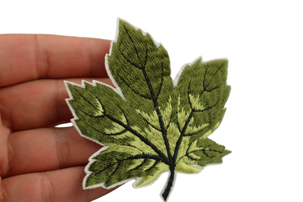 90 Pcs Maple Leaf Patch 3.1 Inc Iron On Patch Embroidery, Sycamore leaf Patch, High Quality Sew On Badge for Denim, Sew On Patch, Applique
