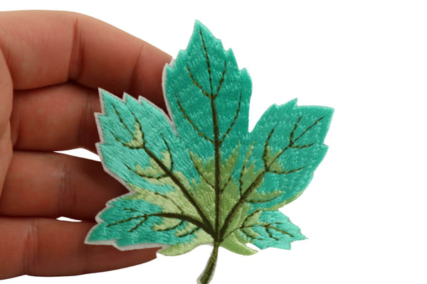 90 Pcs Maple Leaf Patch 3.1 Inc Iron On Patch Embroidery, Sycamore leaf Patch, High Quality Sew On Badge for Denim, Sew On Patch, Applique