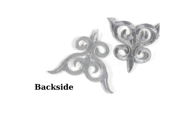 Silver Celtic Patch 3.74x3.14 Inches Iron On Patch Embroidery, Celtic Custom Patch, High Quality Sew On Badge for Denim, Sew On Patch