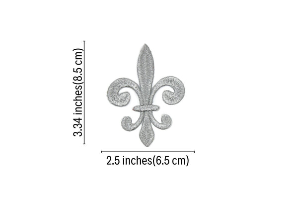 Silver Patch 2.5x3.34 Inches Iron On Patch Embroidery, Celtic Custom Patch, High Quality Sew On Badge for Denim, Sew On Patch