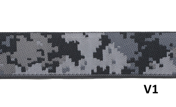 28 mm Military Jacquard Trims (1.10 inches), Air Force Camouflage Woven Trim, Army Uniform Ribbon 28328 V1