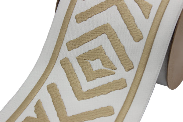 100 mm Embroidered Ribbons (3.93 inch), Jacquard Trims, Sewing Trim, drapery trim, Curtain trims, Jacquard Ribbons, trim for drapery, 207 V2