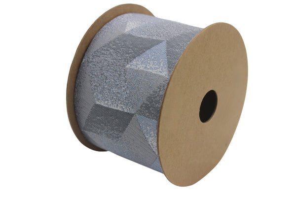 2.7" Embroidery Curtain Trim, Gray Color Jacquard Ribbon for Curtains, Drapery Banding, Drapery Trim Tape, Woven Border 208 V4