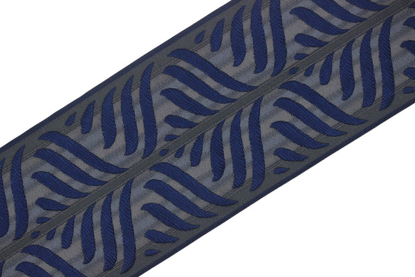 3.93" Leaf Trim Tape, Upholstery Trim, Fabric Trimmings, Drapery Banding Trim Tape, Jacquard Ribbon, curtain trim ideas 214 V6