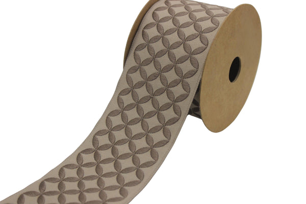 2.67" Anatolia Trim Tape, Upholstery Trim, Fabric Trimmings, Drapery Banding Trim Tape, Jacquard Ribbon, curtain trim ideas 185 V6