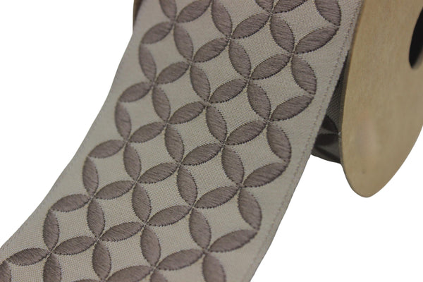 2.67" Anatolia Trim Tape, Upholstery Trim, Fabric Trimmings, Drapery Banding Trim Tape, Jacquard Ribbon, curtain trim ideas 185 V6