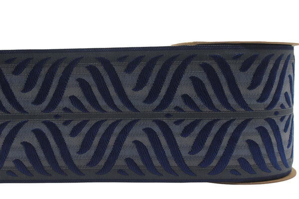 3.93" Leaf Trim Tape, Upholstery Trim, Fabric Trimmings, Drapery Banding Trim Tape, Jacquard Ribbon, curtain trim ideas 214 V6