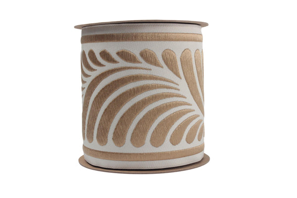 3.9" Drapery Trim Tape, Embroidery Trim Jacquard Ribbon, Drapery trim, Curtain trims, Sewing Trim, Curtains, Drapery Banding 210 V4