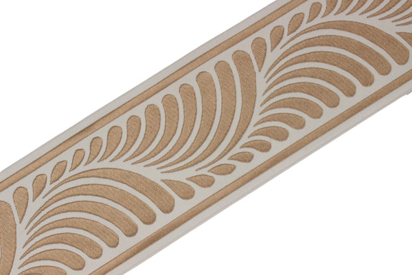 3.9" Drapery Trim Tape, Embroidery Trim Jacquard Ribbon, Drapery trim, Curtain trims, Sewing Trim, Curtains, Drapery Banding 210 V4