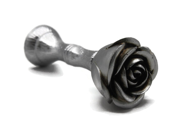 Rose Curtain Holders, Silver Ties, Vintage Curtain Holder, Curtain Pull Back, Curtain Hook Back, Curtain Loop