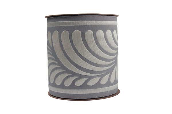 3.9" Drapery Trim Tape, Embroidery Trim Jacquard Ribbon, Drapery trim, Curtain trims, Sewing Trim, Curtains, Drapery Banding 210 V2