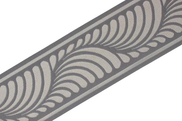 3.9" Drapery Trim Tape, Embroidery Trim Jacquard Ribbon, Drapery trim, Curtain trims, Sewing Trim, Curtains, Drapery Banding 210 V2