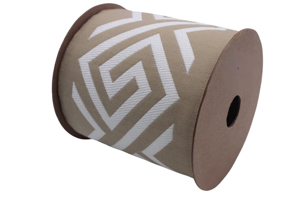 3.9" Drapery Trim Tape, Embroidery Trim Jacquard Ribbon, Drapery trim, Curtain trims, Sewing Trim, Curtains, Drapery Banding 174 V1