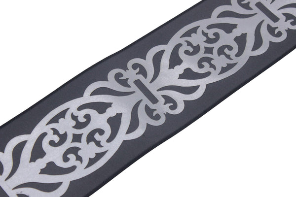 100 mm Embroidered Ribbons (3.93 inc), Jacquard Trims, Sewing Trim, drapery trim, Curtain trims, Jacquard Ribbon, trim for drapery, K1101 V5
