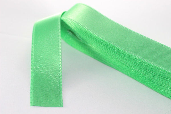 10 meters (10.90 yrds) Light Green Satin Ribbon, Double Sided Ribbon, Silky Ribbon, Satin Ribbons, wedding ribbon, double faced Ribbon, STNR