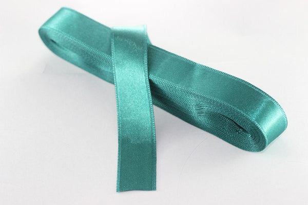 10 meters Turquoise Satin Ribbon, Double Sided Ribbon, Silk Ribbon, Satin Ribbons, head ribbon, double faced Ribbon, gift ribbon, STNR