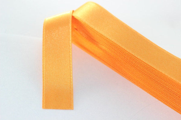 10 meters Light Orange Satin Ribbon, Double Sided Ribbon, Silky Ribbon, Satin Ribbons, head ribbon, gift ribbon, craft ribbon, STNR