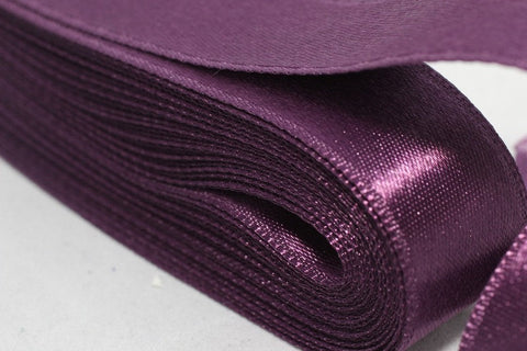 10 meters (10.90 yrds) Dark Purple Satin Ribbon, Double Sided Ribbon, Silky Ribbon, Satin Ribbons, wedding ribbon, double faced Ribbon, STNR