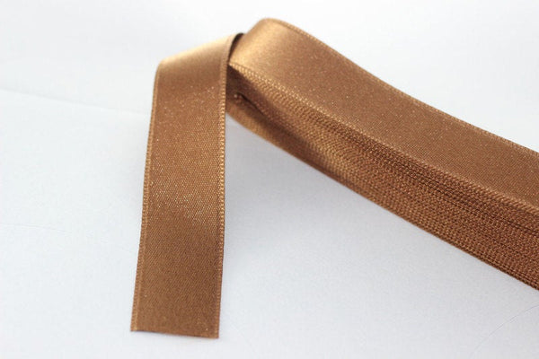 10 meters (10.90 yrds)  Caramel Satin Ribbon, Double Sided Ribbon, Silk Ribbon, Satin Ribbons, double faced Ribbon, premium ribbons, STNR