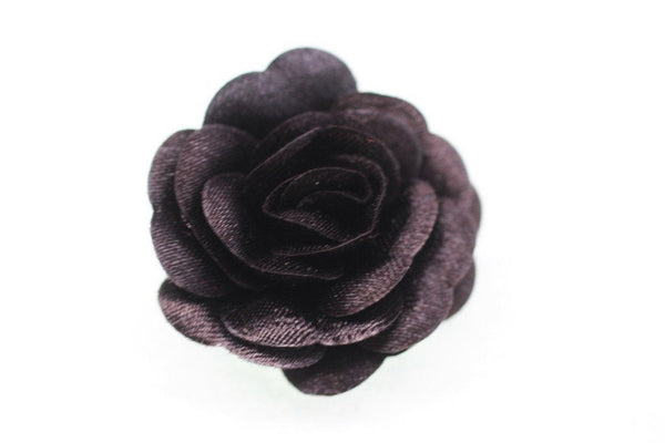 10 pcs Satin Black Flower - 30 mm Decorative Satin Flower - Wedding Accessories - Do it yourself project - Sewing Supplies