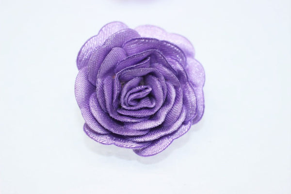 10 pcs Satin Lilac Flower - 30 mm Decorative Satin Flower - Wedding Accessories - Do it yourself project - Sewing Supplies