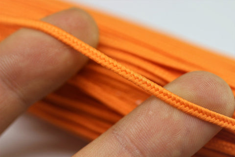 Soutache Cord - Orange Braid Cord - 2 mm Twisted Cord - Soutache Trim - Jewelry Cord - Soutache Jewelry - Soutache Supplies