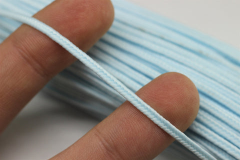 Soutache Cord - Light Blue Braid Cord - 2 mm Twisted Cord - Soutache Trim - Jewelry Cord - Soutache Jewelry - Soutache Supplies