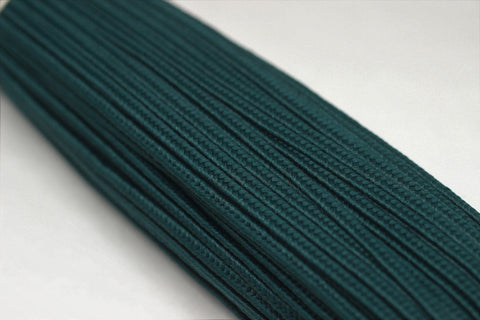 Soutache Cord - Dark Green Braid Cord - 2 mm Twisted Cord - Soutache Trim - Jewelry Cord - Soutache Jewelry - Soutache Supplies