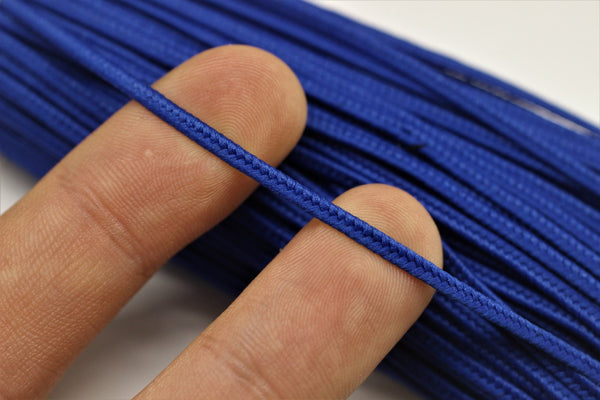 Soutache Cord - Sax Blue Braid Cord - 2 mm Twisted Cord - Soutache Trim - Jewelry Cord - Soutache Jewelry - Soutache Supplies
