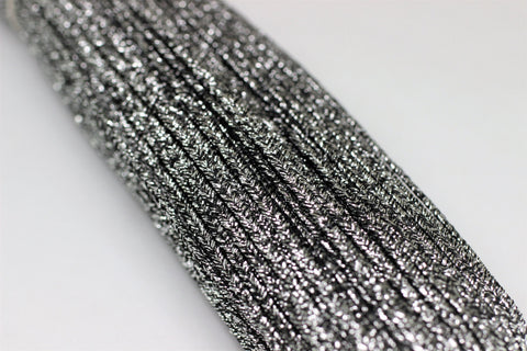 Soutache Cord - Metallic Silver Braid Cord - 2 mm Twisted Cord - Soutache Trim - Jewelry Cord - Soutache Jewelry - Soutache Supplies