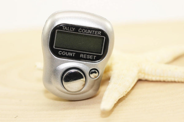 Silver Digital Row Counter, Finger Row Counter, Crochet Knit Counter, Stitch Marker, Finger Digital Tally Counter, Counter,