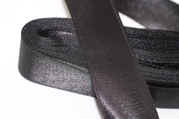 10 meters (10.90 yrds) Black Satin Ribbon, Double Sided Ribbon, Silky Ribbon, Satin Ribbons, Black Ribbons, head ribbon, gift ribbon, STNR