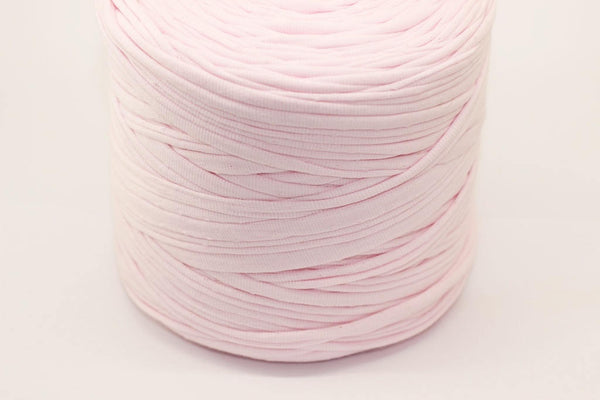 Light Pink T-shirt Yarn, Cotton Yarn, Recyled Fabric yarn, home textile yarn, crochet yarn, basket yarn, yarn, bag yarn, Upcycled Yarn